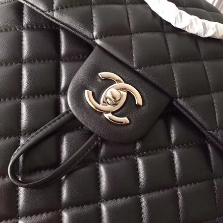 Chanel Backpack Original Sheepskin Leather 91122 Black