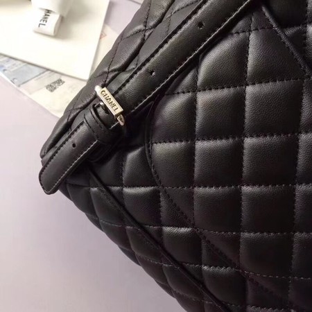 Chanel Backpack Original Sheepskin Leather 91122 Black