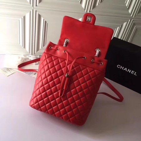 Chanel Backpack Original Sheepskin Leather 91122 Red