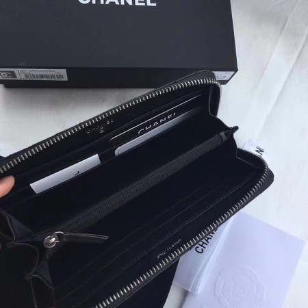 Chanel Clutch Bag Sheepskin Leather 7062 Black