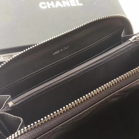 Chanel Clutch Bag Sheepskin Leather 7072 Black