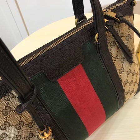 Gucci GG Supreme Canvas Tote Bag 353116 Coffee