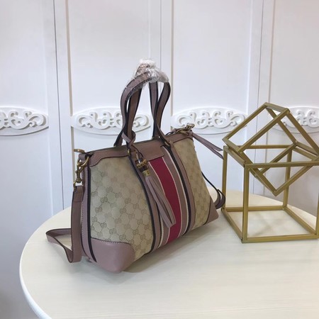 Gucci GG Supreme Canvas Tote Bag 353116 Pink