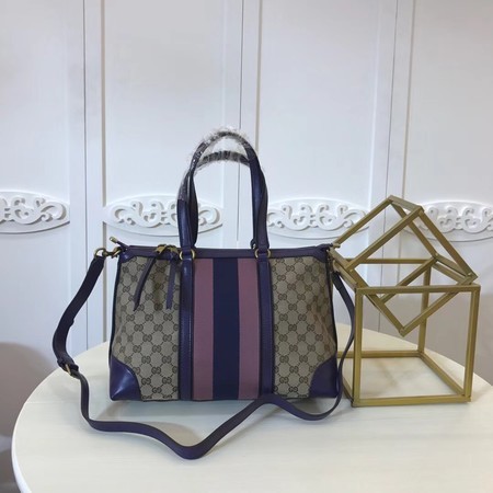 Gucci GG Supreme Canvas Tote Bag 353116 Purple