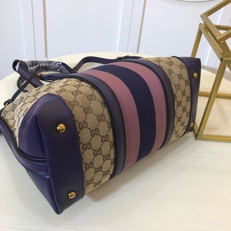 Gucci GG Supreme Canvas Tote Bag 353116 Purple