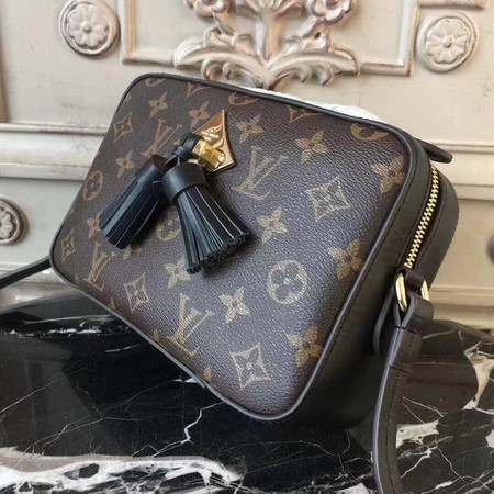 Louis Vuitton Monogram Canvas Shoulder Bag 44258 Black