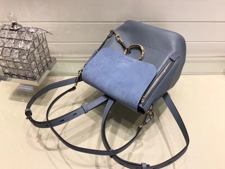 Chloe Faye Calfskin Leather Backpack 4756 Blue