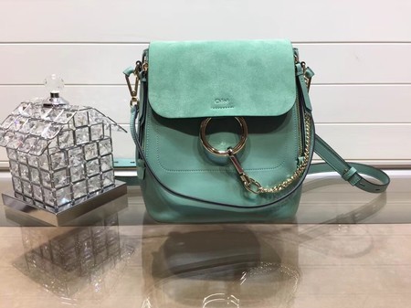 Chloe Faye Calfskin Leather Backpack 4756 Green