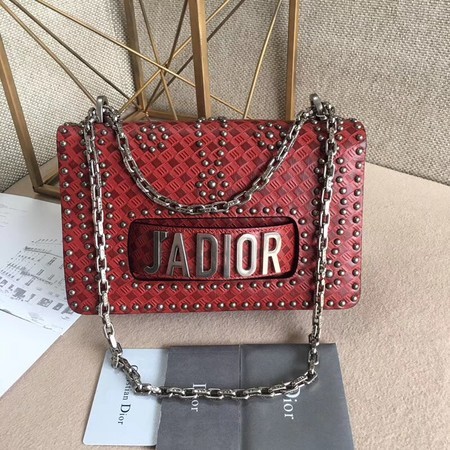 Dior Calfskin Leather Shoulder Bag M9000 Red