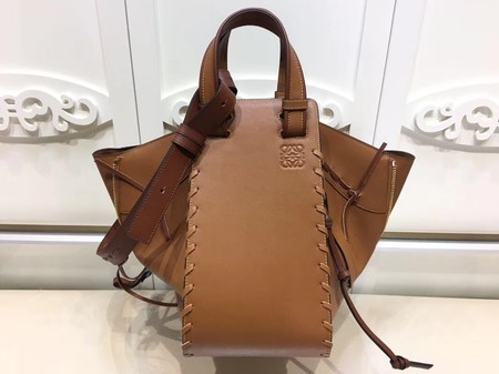 Loewe Hammock Calfskin Leather Tote Bag 9128 Brown