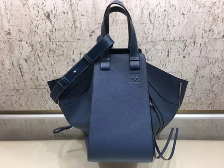 Loewe Hammock Calfskin Leather Tote Bag A9128 Blue