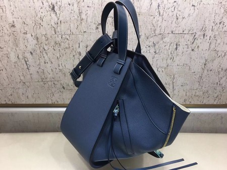 Loewe Hammock Calfskin Leather Tote Bag A9128 Blue