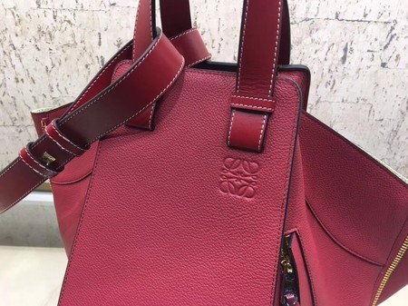 Loewe Hammock Calfskin Leather Tote Bag A9128 Red