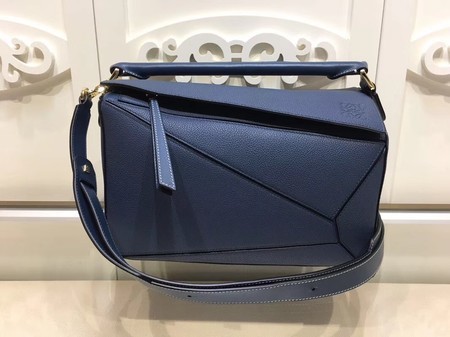 Loewe Puzzle Calfskin Leather Tote Bag 9122 Blue