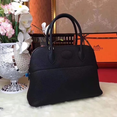 Hermes Bolide Original Leather Tote Bag B1007 Black