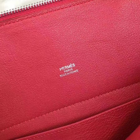 Hermes Bolide Original Leather Tote Bag B1007 Red