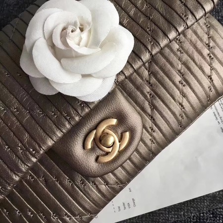 Chanel Goat Veins Shoulder Bag 1112C Gold