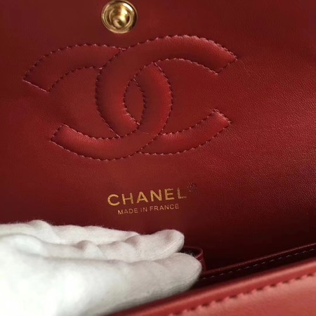 Chanel Goat Veins Shoulder Bag 1112C Red