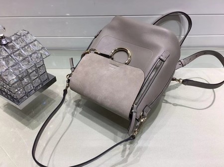 Chloe Mini Faye Backpack Calfskin C4756 Grey