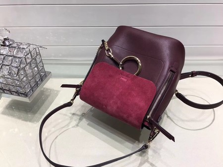 Chloe Mini Faye Backpack Calfskin C4756 Wine