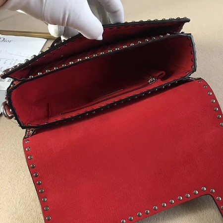 Dior JADIOR Flap Bag Calfskin M8000 Red