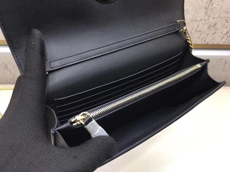 Fendi KAN I F Shoulder Bag Original Leather F3326 Black