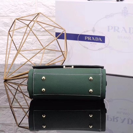 Prada Shoulder Bag Calfskin Leather P7397 Green