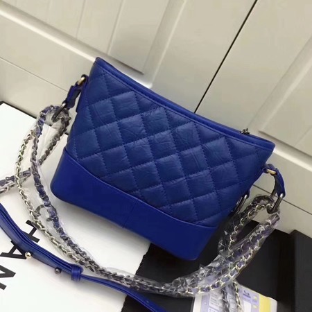 Chanel Lambskin Leather Shoulder Bag 93481 Blue