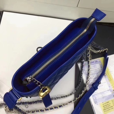 Chanel Lambskin Leather Shoulder Bag 93481 Blue