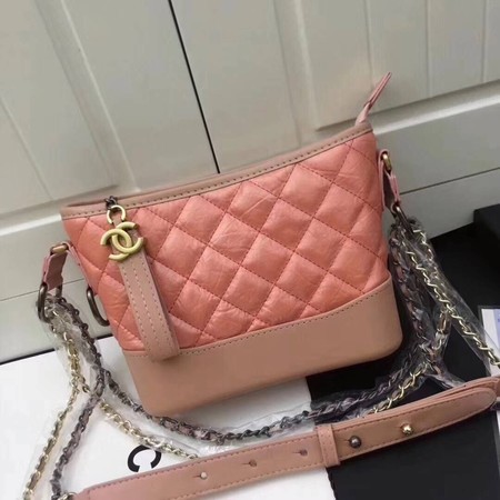 Chanel Lambskin Leather Shoulder Bag 93481 Pink