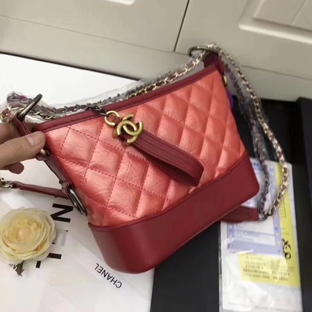 Chanel Lambskin Leather Shoulder Bag 93481 Red