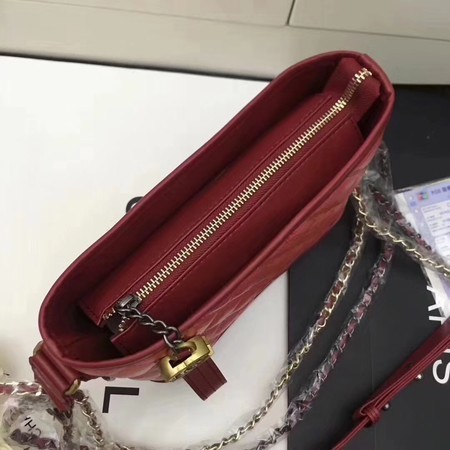 Chanel Lambskin Leather Shoulder Bag 93481 Red