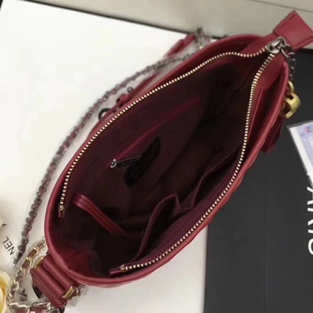 Chanel Lambskin Leather Shoulder Bag 93481 Red