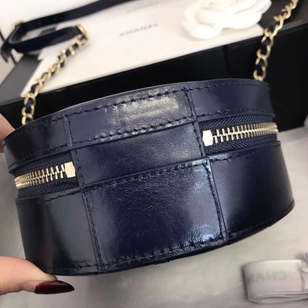 Chanel Planet Shoulder Bag Original Calfskin Leather A93807 Blue