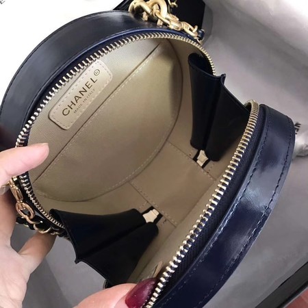 Chanel Planet Shoulder Bag Original Calfskin Leather A93807 Blue