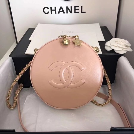 Chanel Planet Shoulder Bag Original Calfskin Leather A93807 Pink