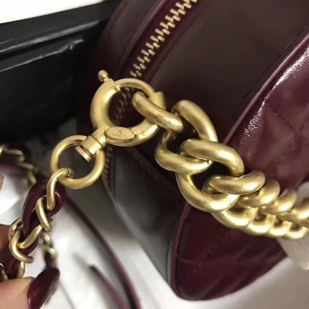 Chanel Planet Shoulder Bag Original Calfskin Leather A93807 Wine