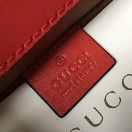 Gucci Padlock Calfskin Leather Shoulder Bag 432182 Red