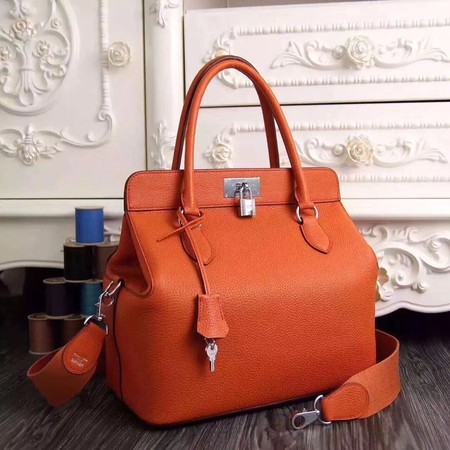 Hermes Toolbox Togo Bag Original Leather 3259 Orange