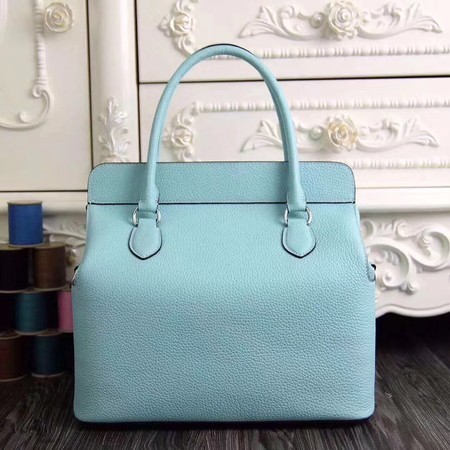 Hermes Toolbox Togo Bag Original Leather 3259 Skyblue