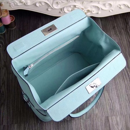 Hermes Toolbox Togo Bag Original Leather 3259 Skyblue