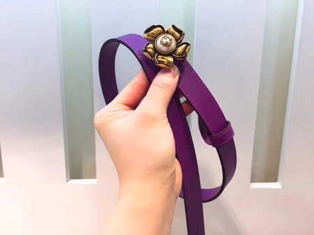 Gucci 20MM Leather Belt 414518 Purple