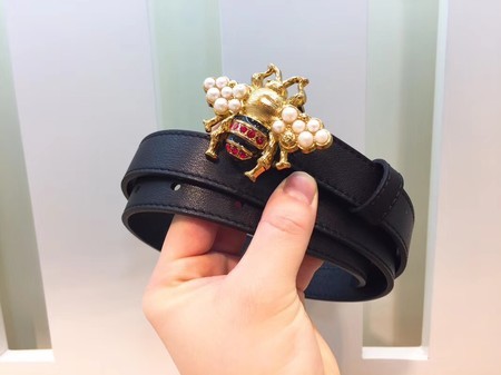 Gucci 20MM Leather Belt 414528 Black