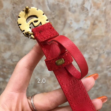 Gucci 30MM Leather Belt 414521 Red