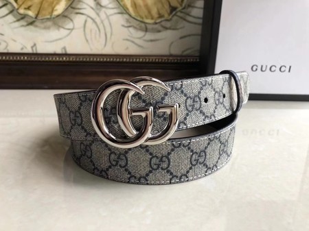 Gucci 35MM Leather Belt 414525 Blue