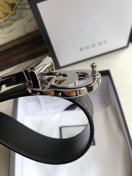 Gucci 35MM Leather Belt 414527 Black