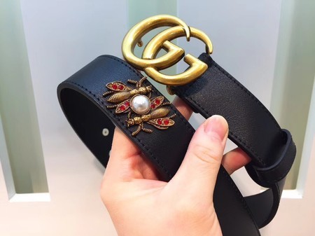 Gucci Leather Belt 414526 Black