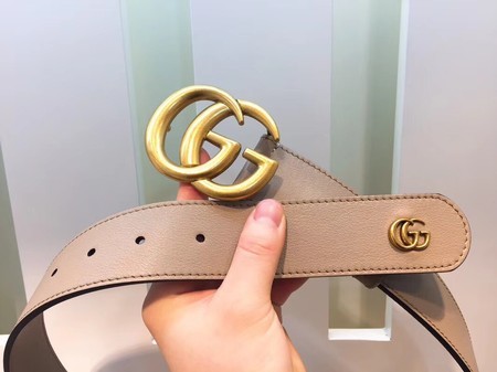 Gucci Leather Belt 414529 Apricot