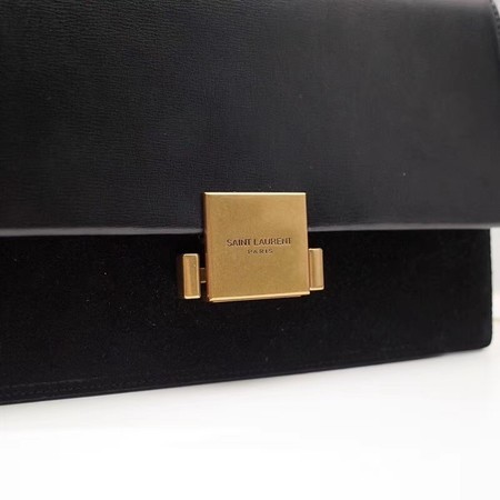 Yves Saint Laurent Original Calfskin Leather Shoulder Bag 482044 Black