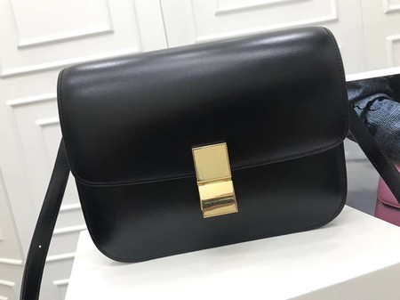 Celine Classic Box Flap Bag Original Calfskin Leather 3378 Black